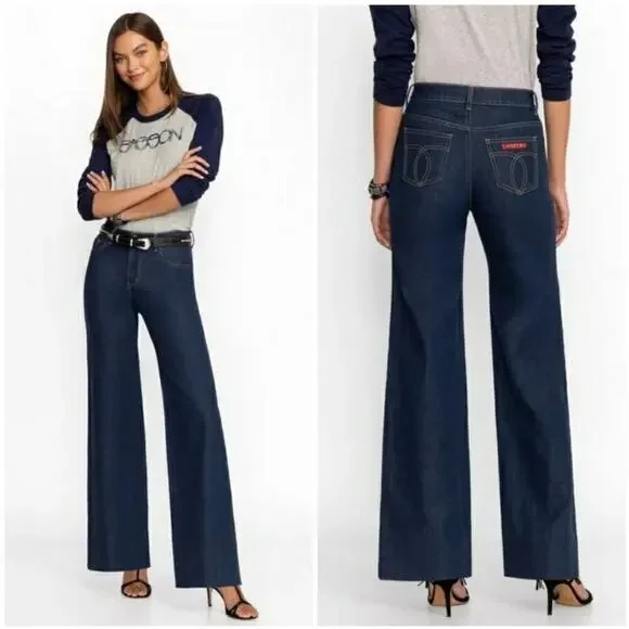 Johnny Was Sasson collaberation LUMIERE WIDE LEG JEAN sz 27 new with tags $198 - Picture 2 of 12